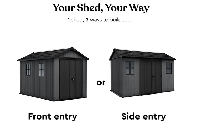 Newton Plus Shed 7.5x11ft - Grey