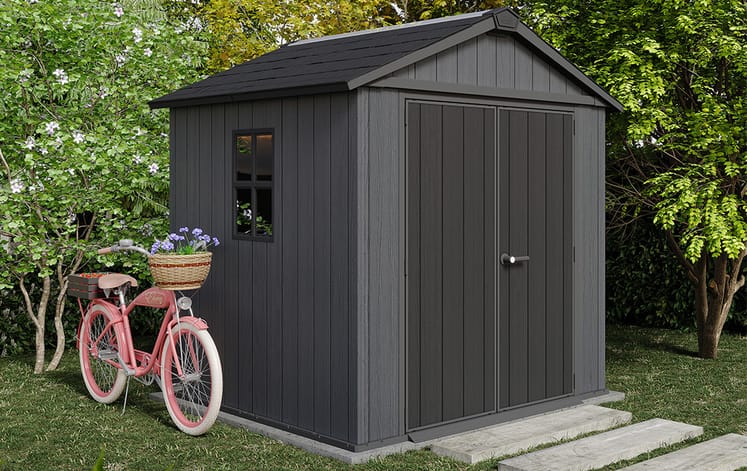 Newton Plus Shed 7x7.5ft - Grey