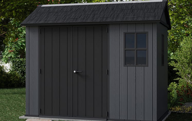 Newton Plus Shed 9x7.5ft - Grey