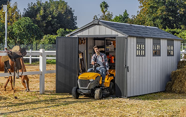 Oakland Shed 7.5x15ft - Grey