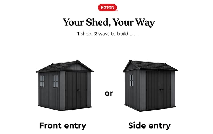 Newton Plus Shed 7.5x7ft - Grey