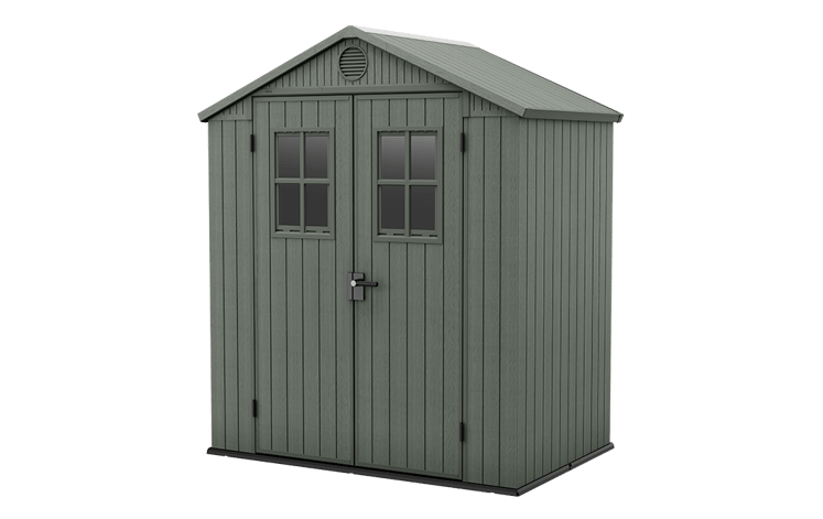 Darwin Shed 6x4ft Double Door - Green