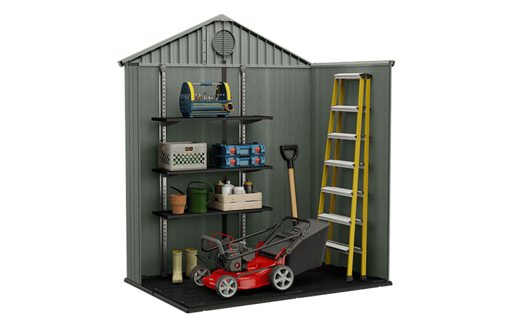 Darwin Shed 6x4ft Double Door - Green