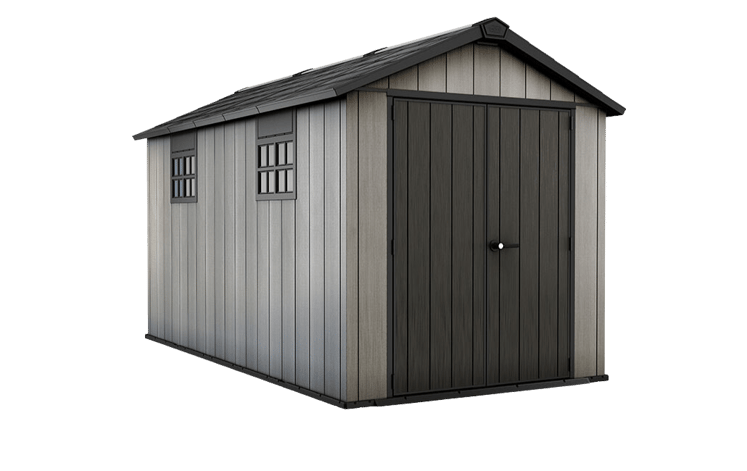 Oakland Grey Large Storage Shed - 7.5x13 Shed - Keter US