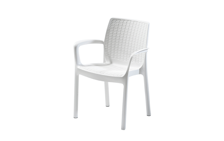 Pack de 4 sillas de exterior Bali - Blanco
