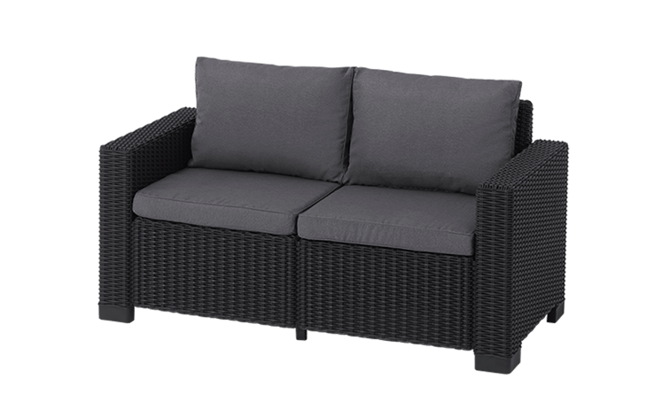 California 2 Seater Sofa - Grey