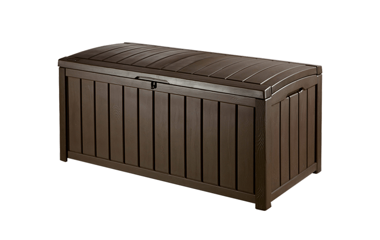 Gallon All Weather Large Deck Box Lockable Storage Container Patio