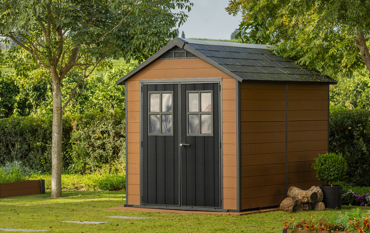 Newton Shed 7.5x9ft - Brown