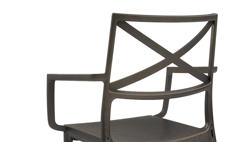 Metalix Dining Chair Set of 6 - Bronze