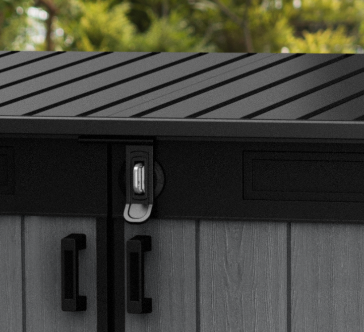 Cortina Graphite 30 Gallon Storage Deck Box - Keter US