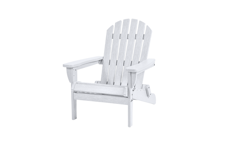 White Premium Willoughby Folding Adirondack Chair - Keter US