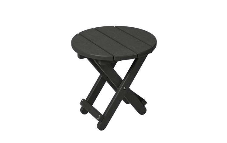 Black Lakeside Round Small Outdoor Side Table - Keter US