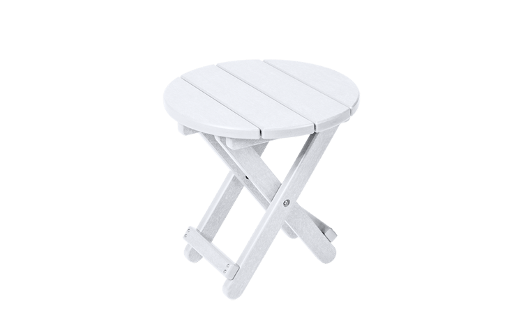 White Lakeside Round Small Outdoor Side Table - Keter US