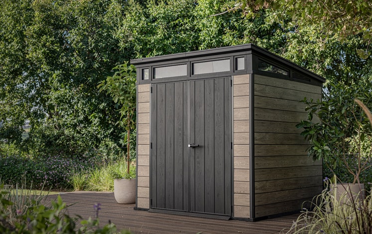 Keter Signature Shed 7x7ft - Ashwood Brown - Keter UK