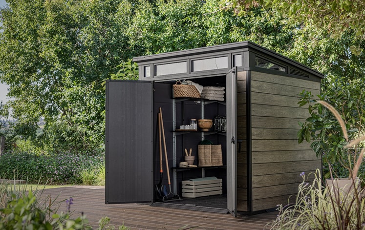 Keter Signature Shed 7x7ft - Ashwood Brown - Keter UK
