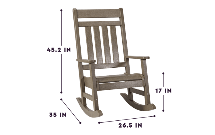 Brown Premium Seneca Rocking Chair - Keter US
