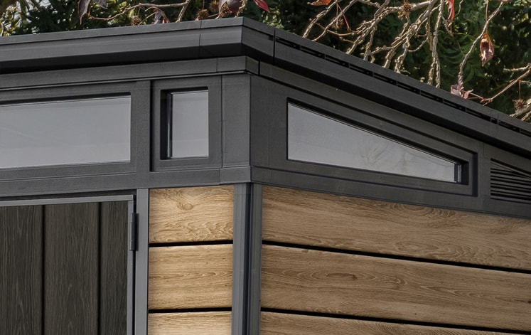 Keter Signature Shed 9x7ft - Ashwood Brown - Keter UK