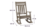 Brown Premium Seneca Rocking Chair - Keter US