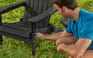 Black Premium Willoughby Folding Adirondack Chair - Keter US