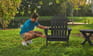 Black Premium Willoughby Folding Adirondack Chair - Keter US