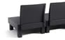Sillón individual de exterior de 1 plaza Elements - Negro