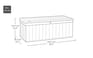 Darwin Graphite 100 Gallon Storage Deck Box - Keter US