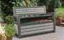 Hudson 227L Storage Bench - Grey