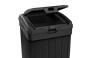 Baltimore Black Outdoor Trash Can - Keter