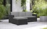 California 3 Seater Chaise Longue Mini - Grey