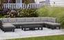 Elements 10 Seater Corner Modular Lounge Set - Graphite