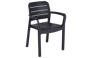 Chaise Tisara - Lot de 6 - Anthracite