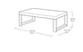 Conjunto de exterior de 4 plazas Chicago con mesa Lyon - Grafito