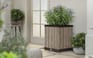 Deco Square Hoge Plantenbak - 45.5x45.5x55cm - Ashwood