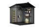 Signature Apex Shed 7.5x7ft - Ashwood Brown 