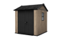 Signature Apex Shed 7x7.5ft - Ashwood Brown - Ashwood Brown 
