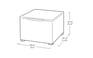 Emma 4 Seater Garden Set, With Storage Table  - Grey