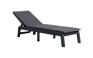 Mallorca Ligbed - 58x187.5x29 - Antraciet