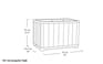 Self Watering Rosewood Brown Tall Rectangular Planter - Keter US