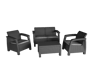 Conjunto de exterior de 4 plazas Bahamas - Grafito