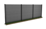 Poteau 240cm à sceller - Anthracite