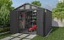Gray Stronghold 10x11.5 Large Storage Shed - Keter US