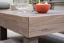 Mesa auxiliar de exterior Elements 65x65x29 cm - Marrón 