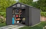 Gray Stronghold 10x15 Extra Large Storage Shed - Keter US