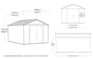 Gray Stronghold 10x15 Extra Large Storage Shed - Keter US