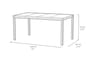 Mesa comedor de exterior Signature Porto 160x75x95 cm - Marrón 