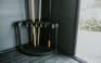 Black Corner Tool Rack for Sheds & Garage - Keter US
