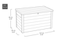 Signature 870L Aufbewahrungsbox  - Walnuss