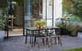 Pack de 4 sillas de exterior Metalix - Bronce