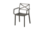 Pack de 4 sillas de exterior Metalix - Bronce