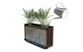 Self Watering Rosewood Brown Tall Rectangular Planter - Keter US